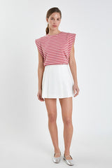 Stripe Sleeveless T-Shirt (2 color ways)