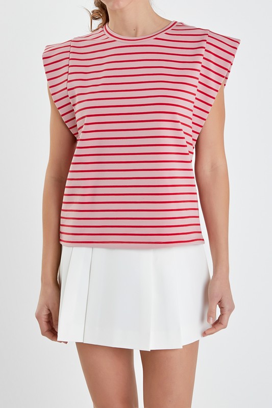 Stripe Sleeveless T-Shirt (2 color ways)