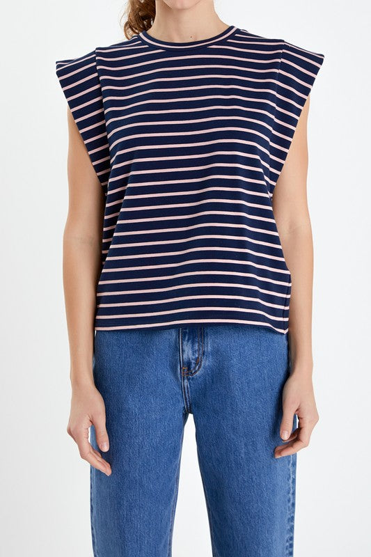 Stripe Sleeveless T-Shirt (2 color ways)
