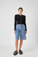 Shoulder Pad Cardigan