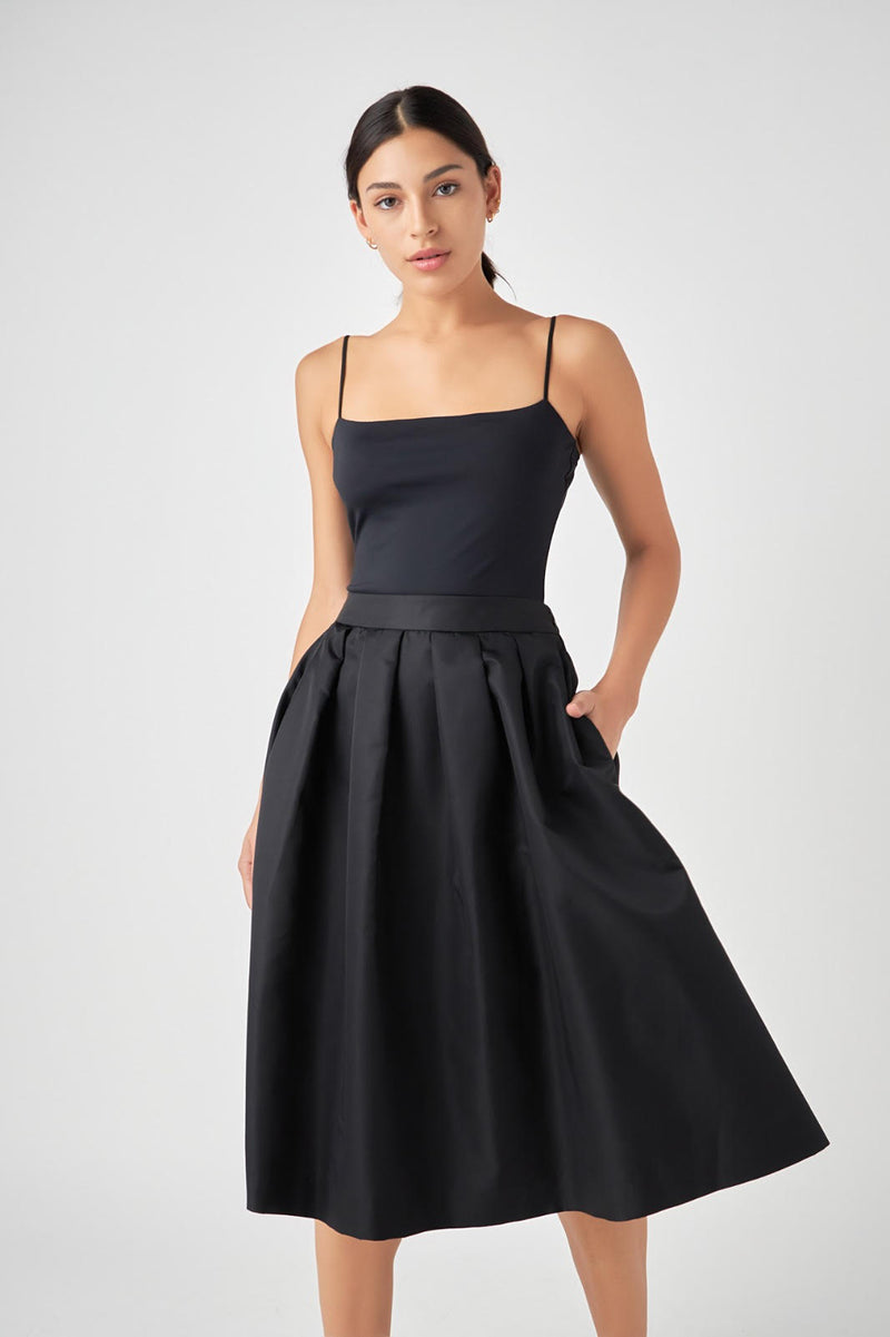 Voluminous Midi Skirt