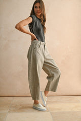 Striped Ribbed Knit Bodysuit (2 Color Ways)